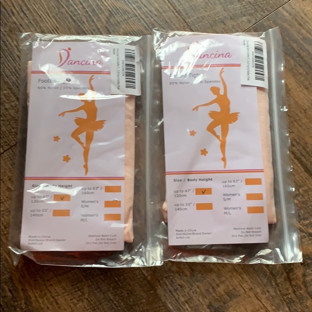 Little girls tights    Pink  2 Pair  NEW!